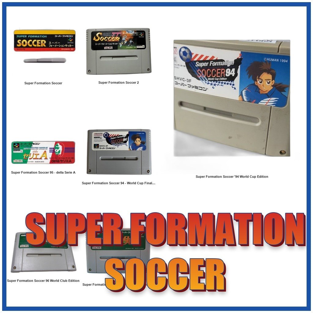 Super Formation Soccer Super Soccer '94 World Cup Edition/2/95 della Serie A SFC SNES Super Famicom 