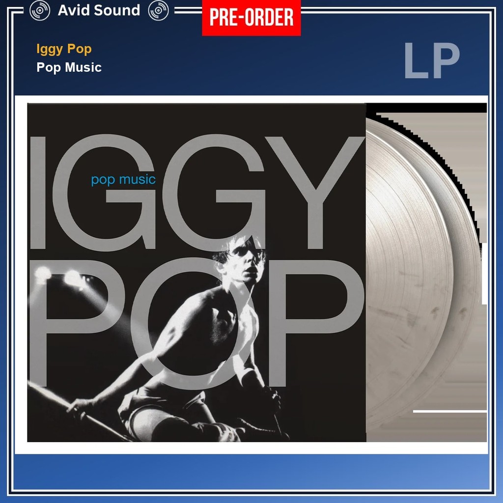 Pre-Order แผ่นเสียง Iggy Pop Pop Music ใหม่ ซีล Iggy Pop Vinyl LP