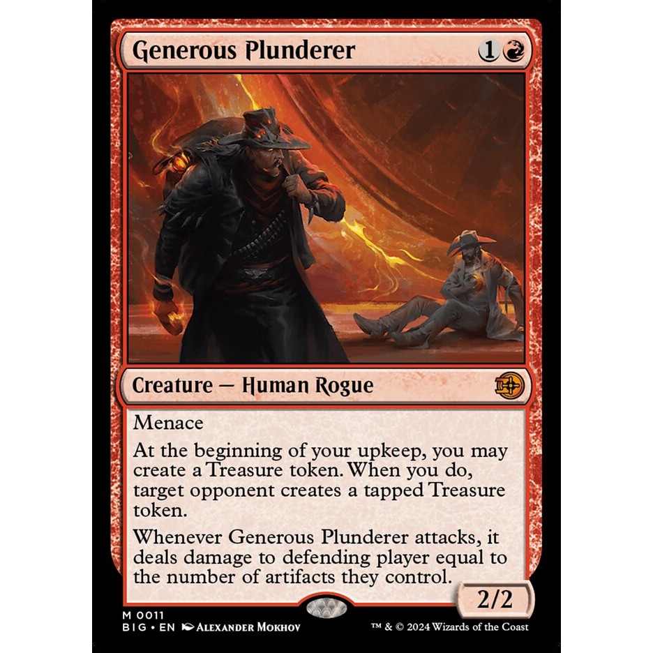 Generous Plunderer การ์ด Magic the Gathering [MTG] ของแท้
