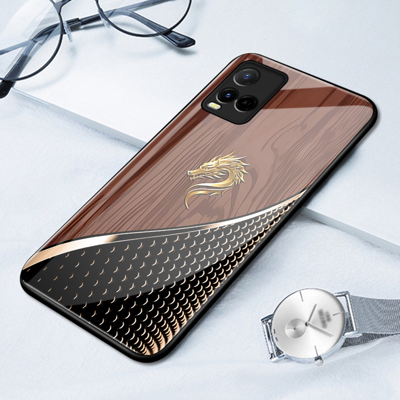 เคสสำหรับ VIVO Y21 Y21s Y21t Y21e Y21a Y21G Y33T Y33s เคสโทรศัพท์มังกรเปลือกแก้วกันกระแทก ราคา ถูกที่สุด ดีลบีเคเค แกลเลอรีภาพที่ 2