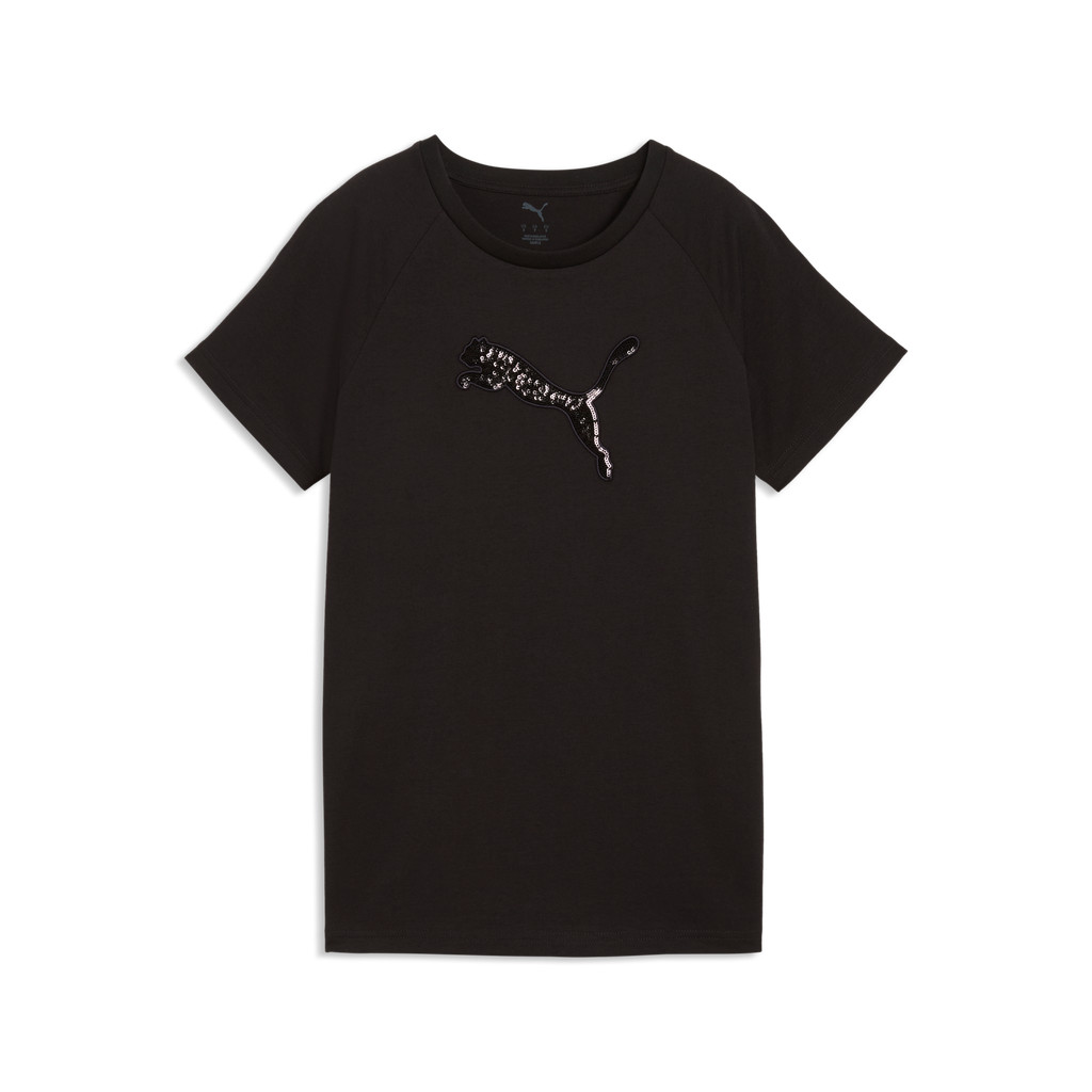 PUMA Basics Essentials Sequins Tee Women สีดำ - 69457601 — صورة 5