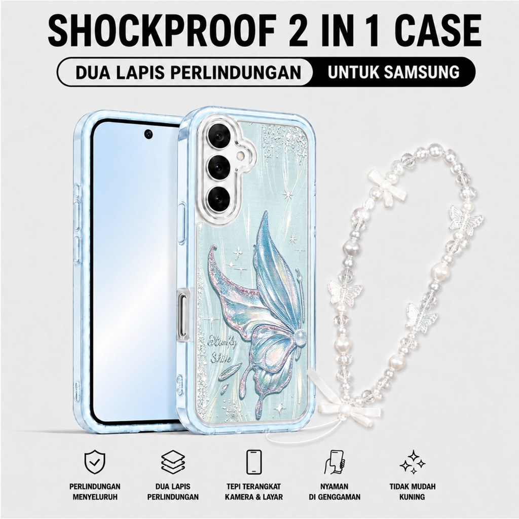 HP 3 In 1+สายคล้องคอปีกผีเสื้อOppo Reno 16F 5G Reno16 Pro 5G A6C Reno 15F A6X A6T A6S Pro A5X 14F A3