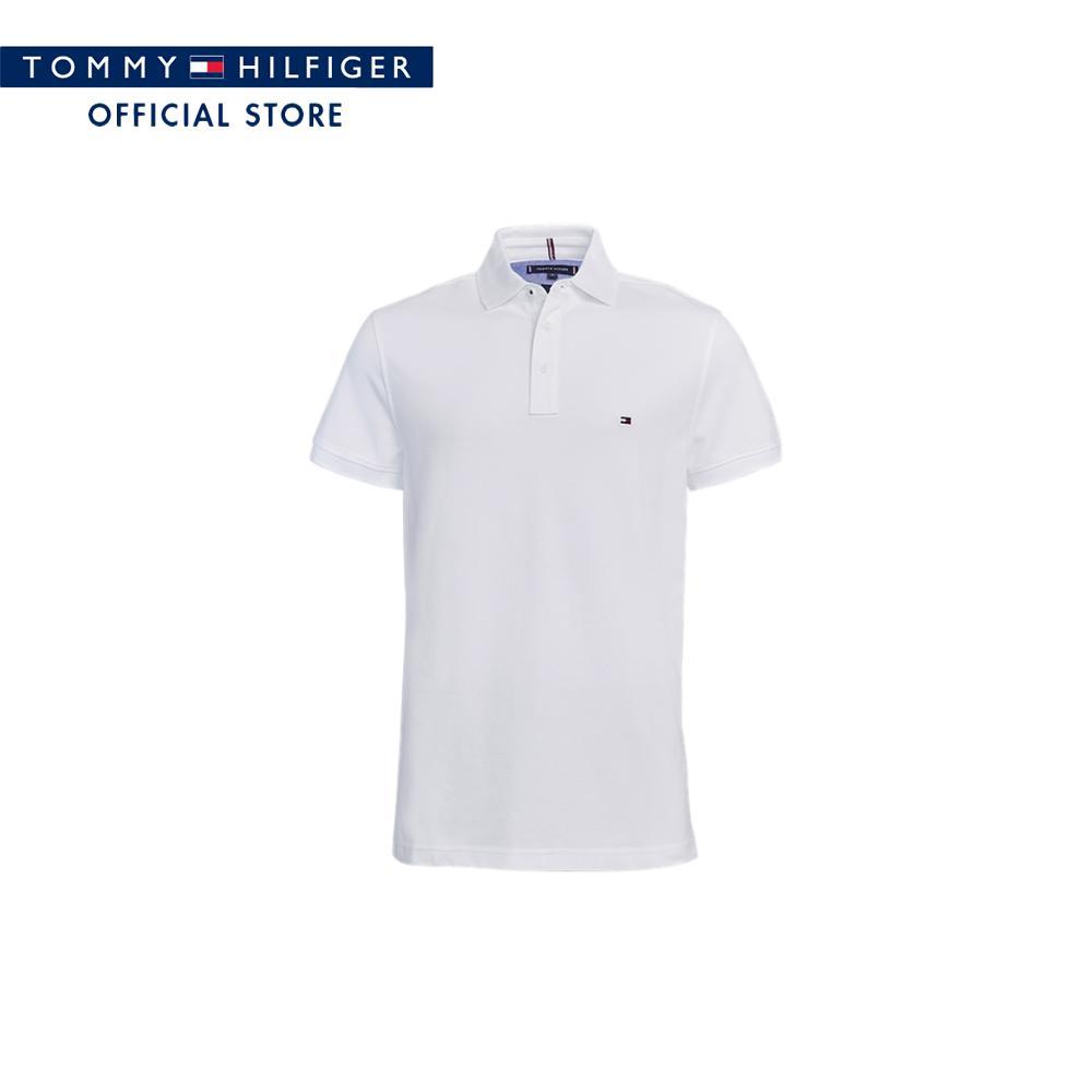 Tommy Hilfiger เสื้อโปโล ผู้ชาย รุ่น XM0XM04340 YAF - สีขาว