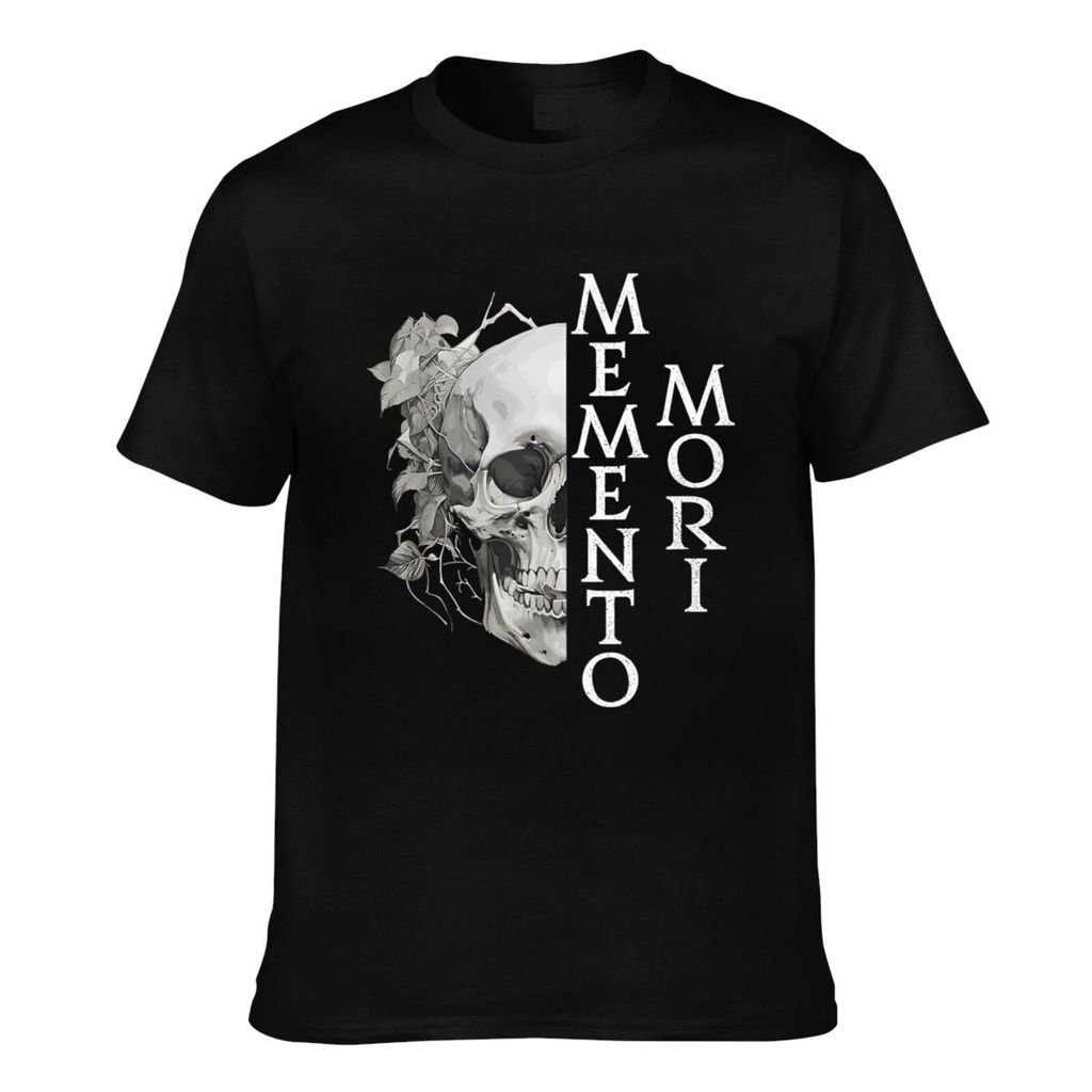 พิมพ์แบบกําหนดเอง Memento Mori Latin Phise Mens Tee