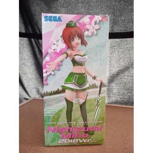 Girls Und Panzer, Miho Nishizumi "PACIFIC RACING Team 2018" Figure Japan SEGA