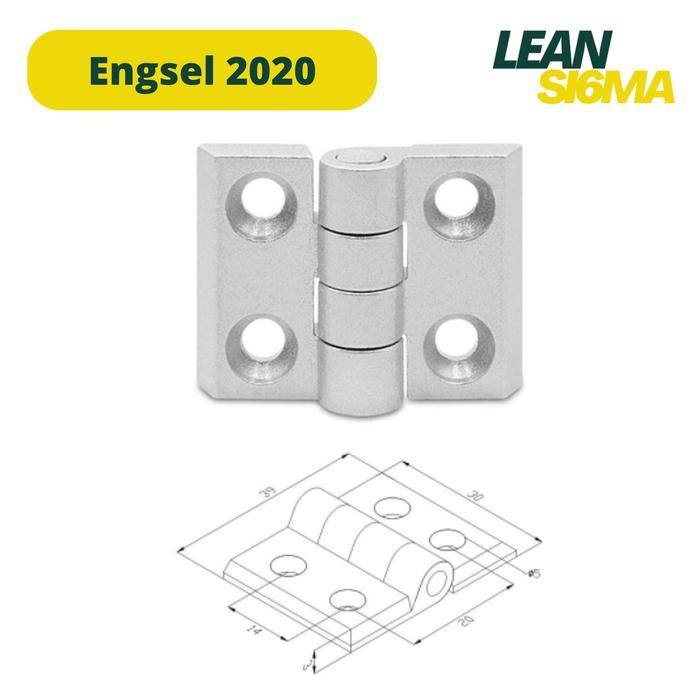 (ORIGINAL) ALUMINIUM PROFILE HINGES 2020 3030 4040 SERIES -HARDGELOBAL