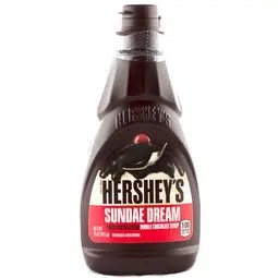 💥 เฮอร์ชี่ส์ซันเดย์ไซรัปดับเบิ้ลช็อกโกแลต 425กรัม 🔔 Hersheys Sundae Syrup Double Chocolate 425g.