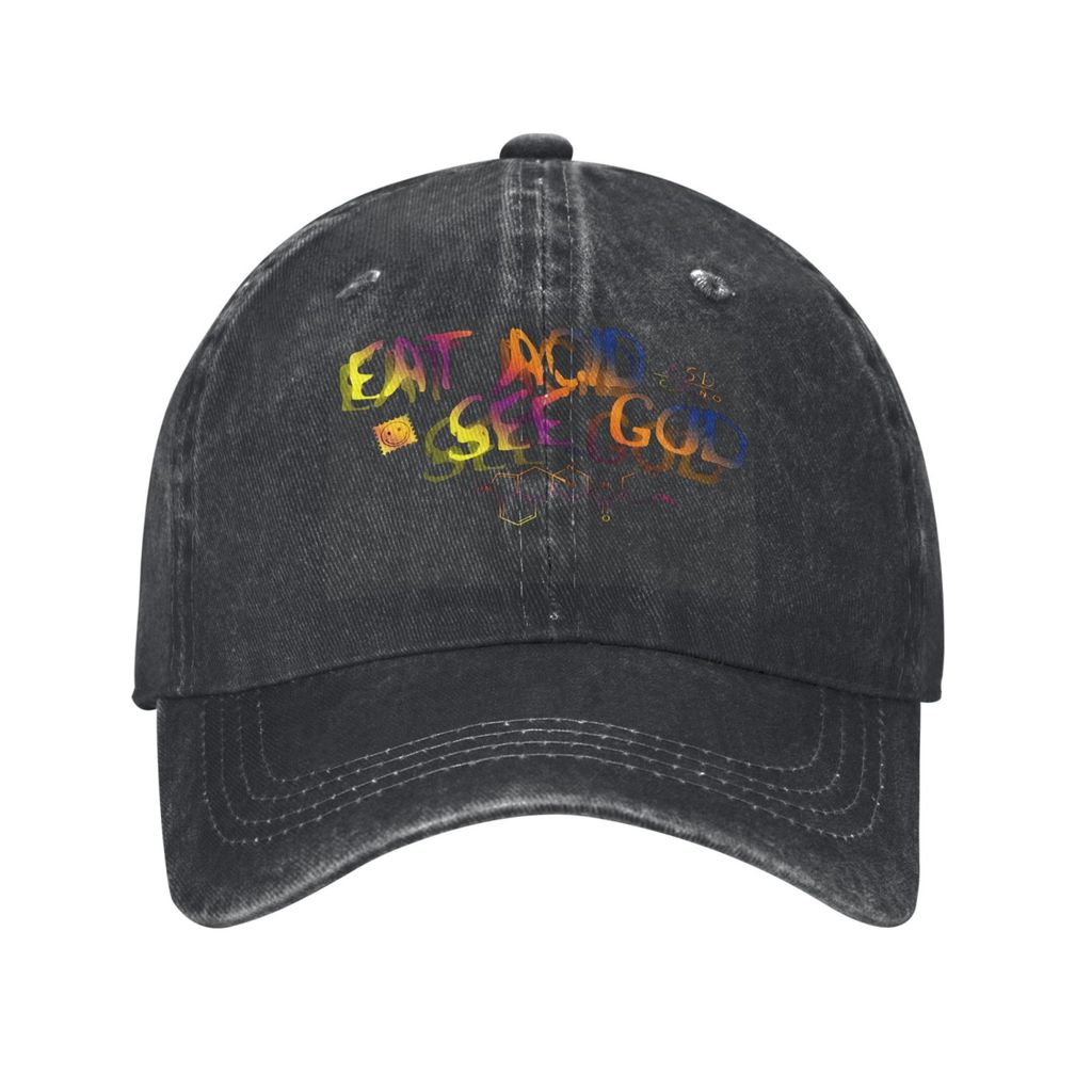 หมวกแฟชั่น Eat Acid See God Lsd Formula Baseball Cap Unisex Hat One Size