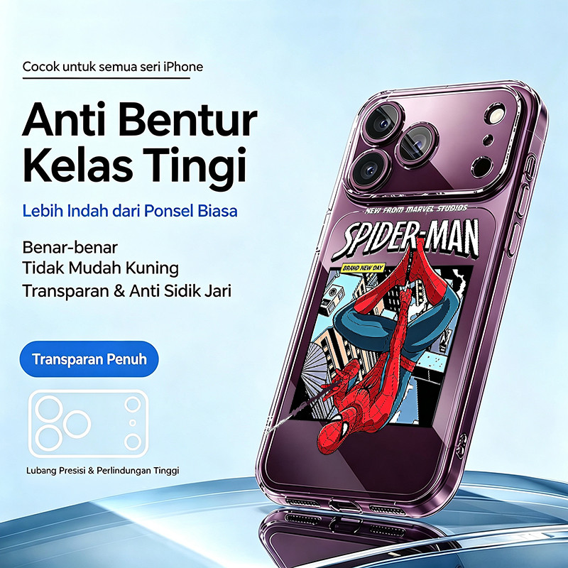 HP น่ารัก Cool Spiderman รูปแบบการ์ตูนกรณี Redmi 17 A7 Pro หมายเหตุ 15 Pro Plus 5G 14C 13 12 A5 12C 