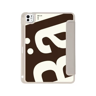 CaseClub เคสไอแพด หลังใส ฝาปิดสี ลาย Rally Cocoa Movement โคโค่มูฟเมนต์ สำหรับ iPad Pro / iPad Air / iPad Gen