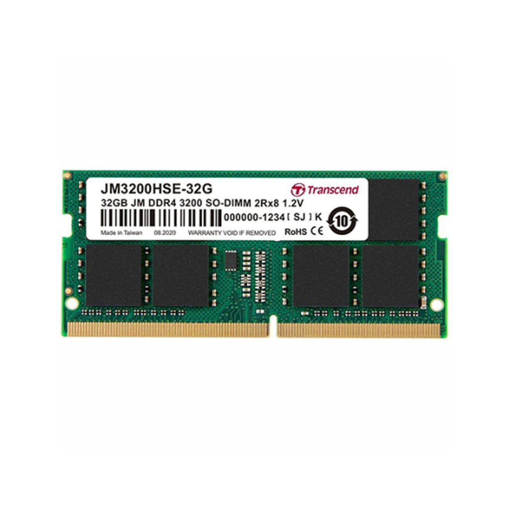 RAM NOTEBOOK (แรมโน้ตบุ๊ค) TRANSCEND 32GB DDR4 3200Mhz SO-DIMM 2Rx8 2Gx8 CL22 \