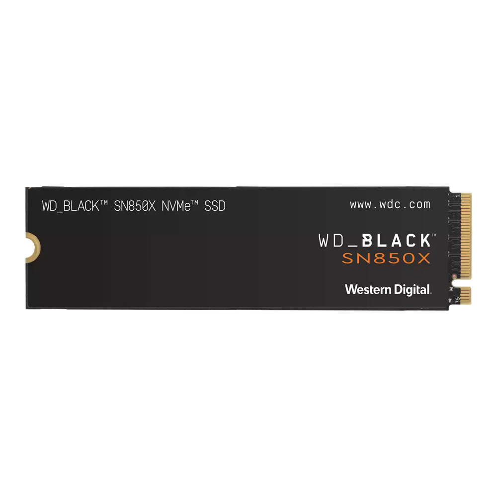 1 TB SSD (เอสเอสดี) WD BLACK SN850X WITHOUT HEATSINK - PCIe 4x4/NVMe M.2 2280 (WDS100T2X0E) >