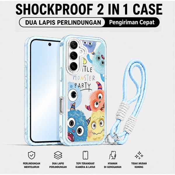 Monster Inc 3 In 1+Strap Case Vivo Y500 T5 Pro Y05 V70 Fe Y31D Y11D Y29 V50 Lite Iqoo Z11X V60 Lite 