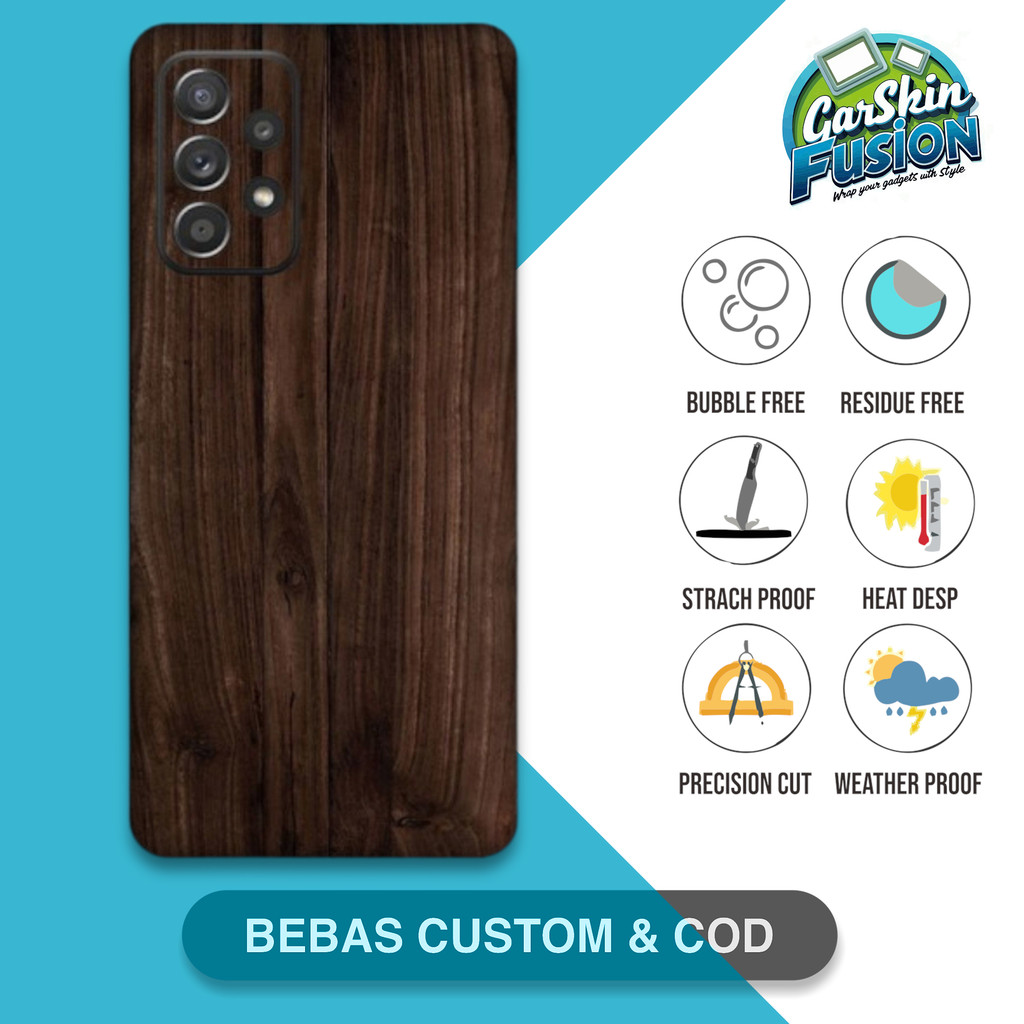 Garskin Skin Samsung A52 wood2 เคสป้องกันรอยขีดข่วน | By Fusion Code - sut