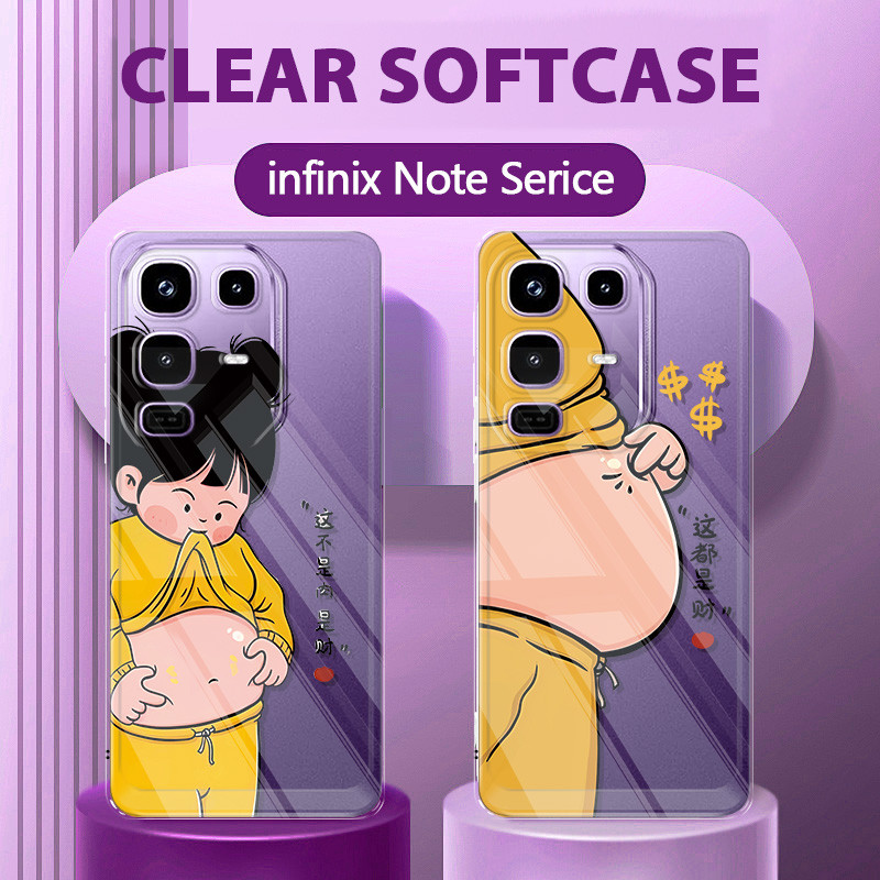 HP ล่าสุด Premium Girls Casing Infinix Note 50 Pro 5G 40 4G 30 40 Pro Plus 5G Tk เคสโทรศัพท์น่ารัก