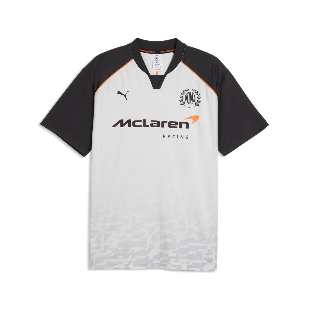 PUMA قميص رجالي واسع McLAREN RACING — رمادي — صورة 4