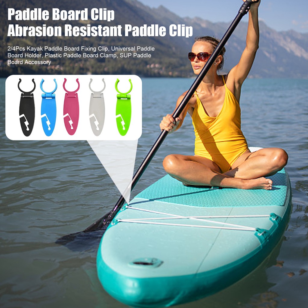 [Superain]2/4 ชิ้น Kayak Paddle Board Fixing Clip, Universal Paddle Board Holder, Plastic Paddle Boa