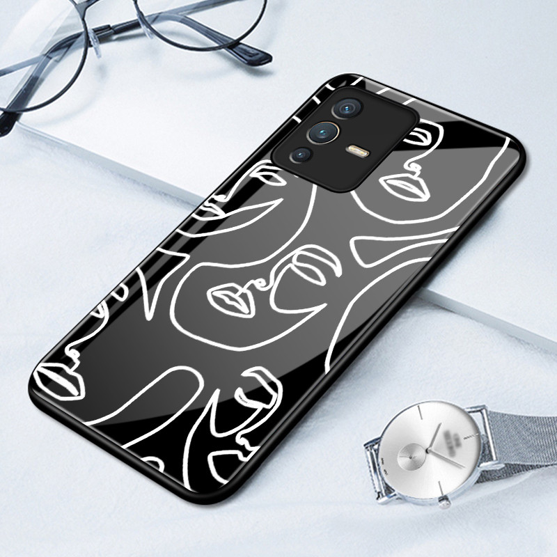 เคสสำหรับ VIVO V23 5G V23i 5G V23E 4G V23E 5G Y75 เคสโทรศัพท์หน้าป้องกันการตกช็อตเต็ม