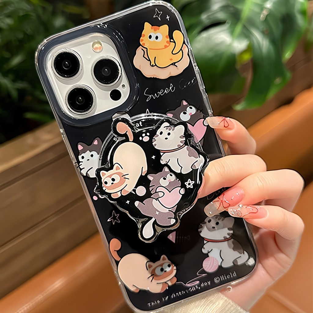 CX128 สําหรับ Samsung Galaxy S25 FE Edge S24 Ultra S23 Plus S22 A56 A55 A54 A36 A35 A26 A25 A17 A16 A15 A07 A06 4G 5G เคสโทรศัพท์พร้อมขาตั้งแม่เหล็ก