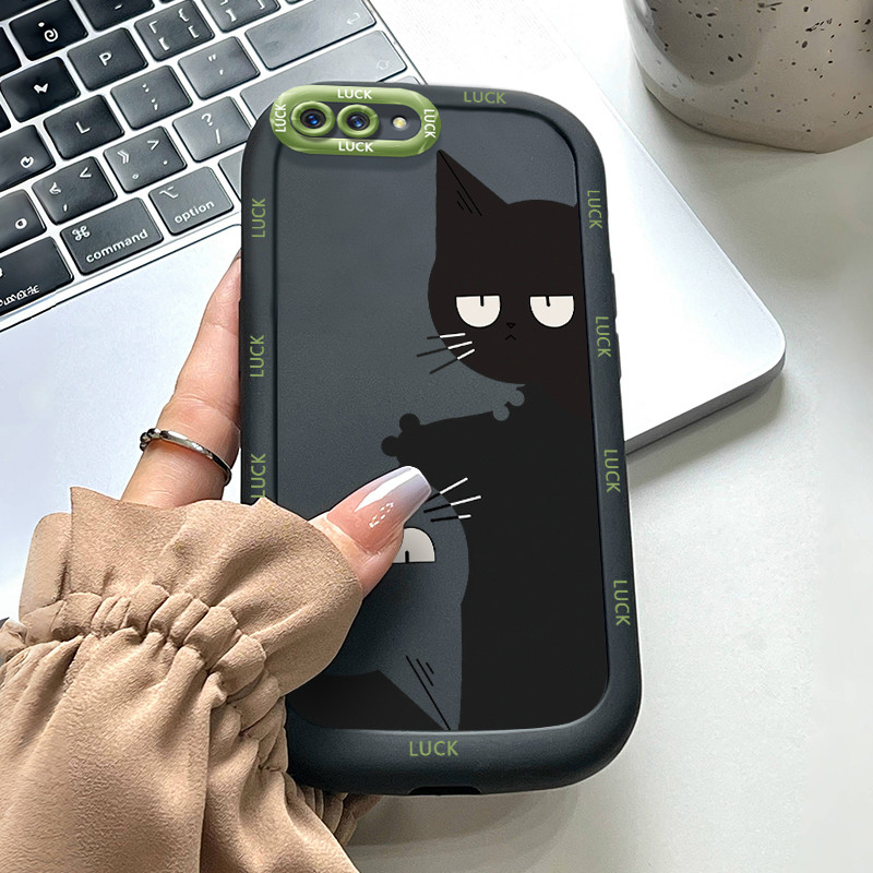 เคสสำหรับ OPPO A5 A3s A12E Realme C1 เคสโทรศัพท์แมวน่ารักซิลิโคนซอฟต์เชลล์กันกระแทก