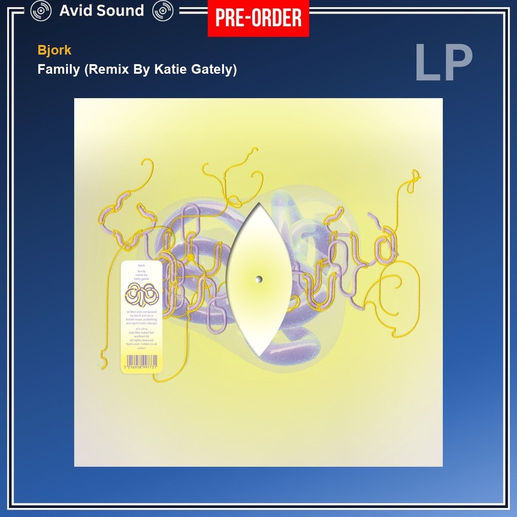 Pre-Order แผ่นเสียง Bjork Family (Remix By Katie Gately)  ใหม่ ซีล Bjork Vinyl LP