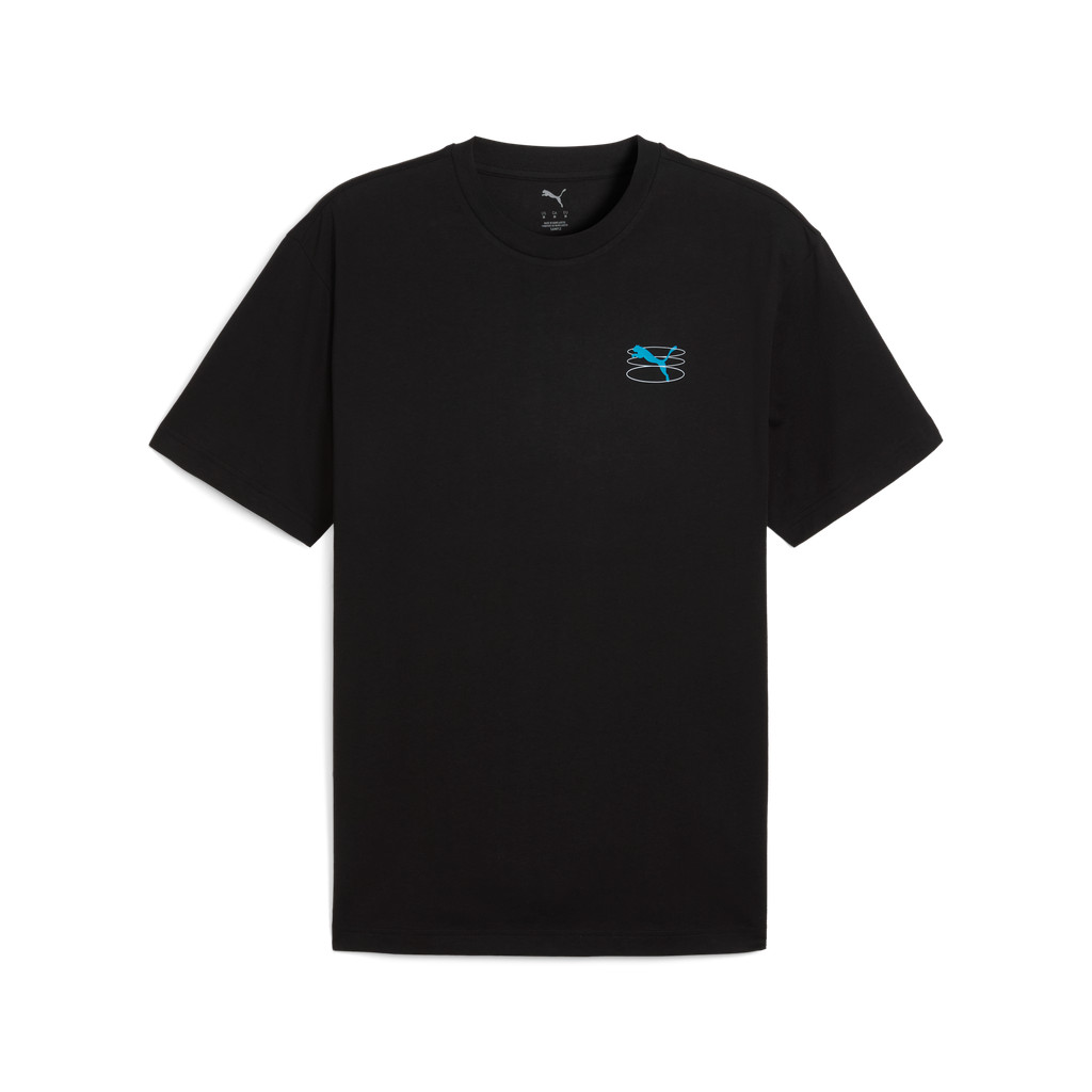 PUMA Basics Graphic Grid Tee Men สีดำ - 68803901 — صورة 5
