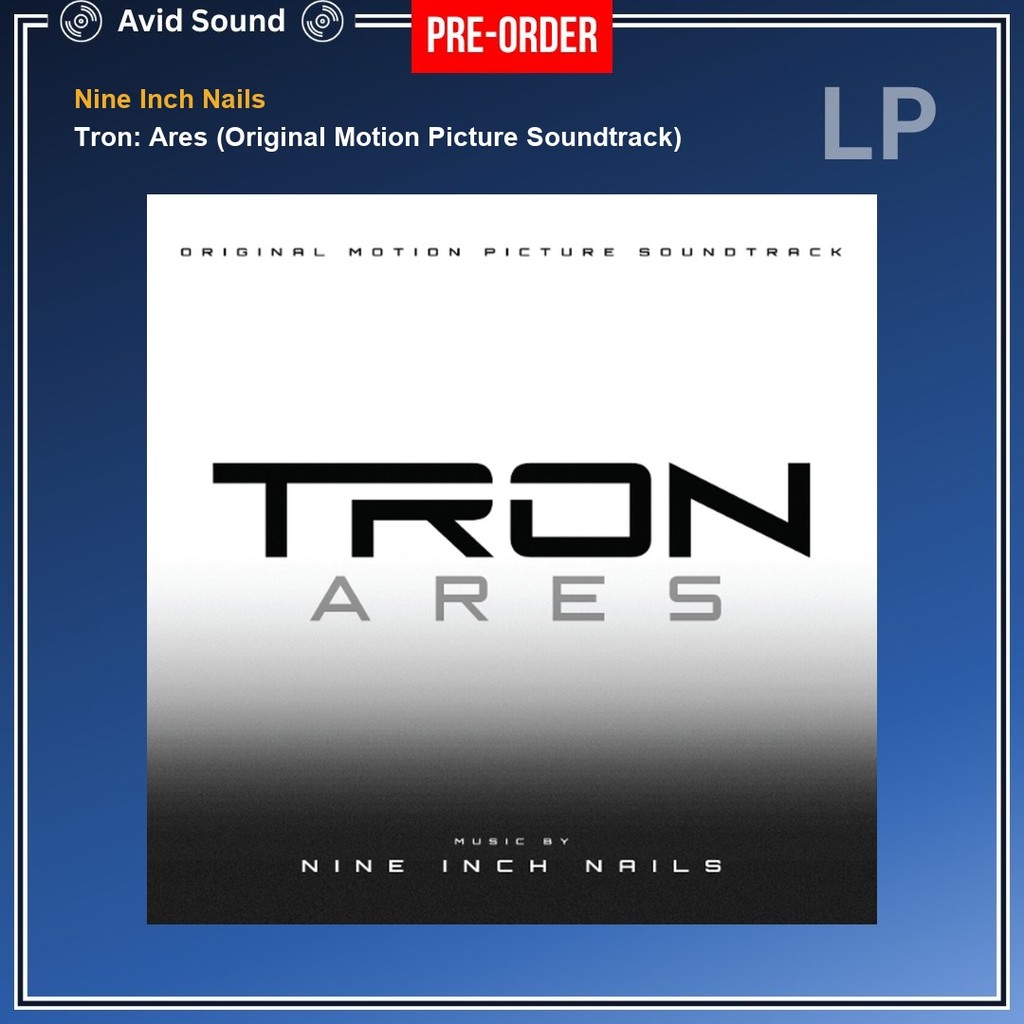 Pre-Order แผ่นเสียง Nine Inch Nails Tron: Ares (Original Motion Picture Soundtrack) ใหม่ ซีล Nine In