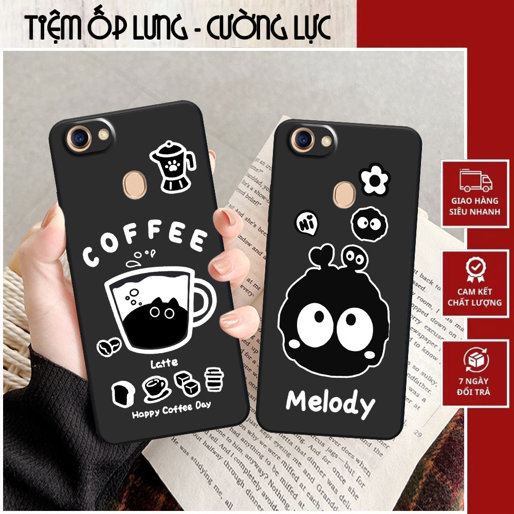 เคส Oppo F5 / F5 Youth / F7 / F7 Youth พิมพ์ลายกาแฟและเมโลดี้ที่น่ารัก