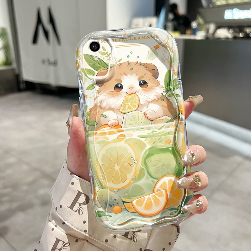 VIVO Y91C Y90 Y1s เคสใส การ์ตูนหนูแฮมสเตอร์น่ารัก