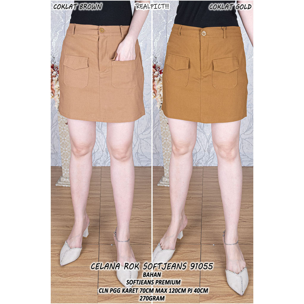 MODERN WOMENS SKIRT PANTS SOFTJEANS 91055 CLR091 CLY091