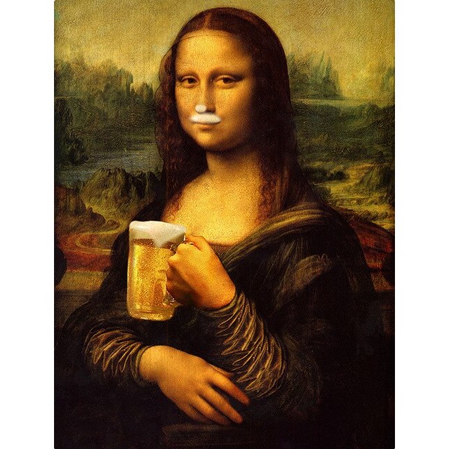 ที่มีชื่อเสียง Leonardo Art ภาพ Mona Lisa Holding Cat On The Wall ตลกศิลปะผ้าใบภาพวาด Art โปสเตอร์ 0