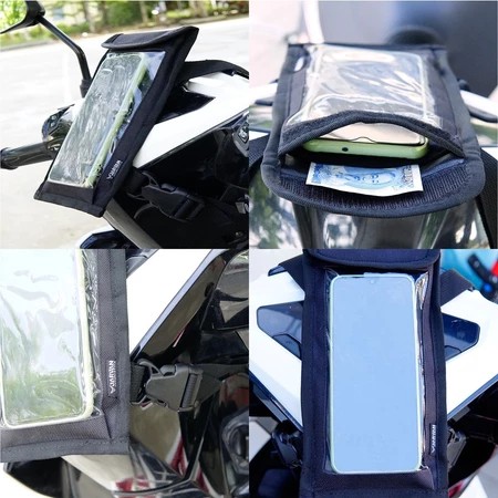 JARVAN Mini Motorcycle Head Bag สําหรับโทรศัพท์ดู Google Map, Tech Driving