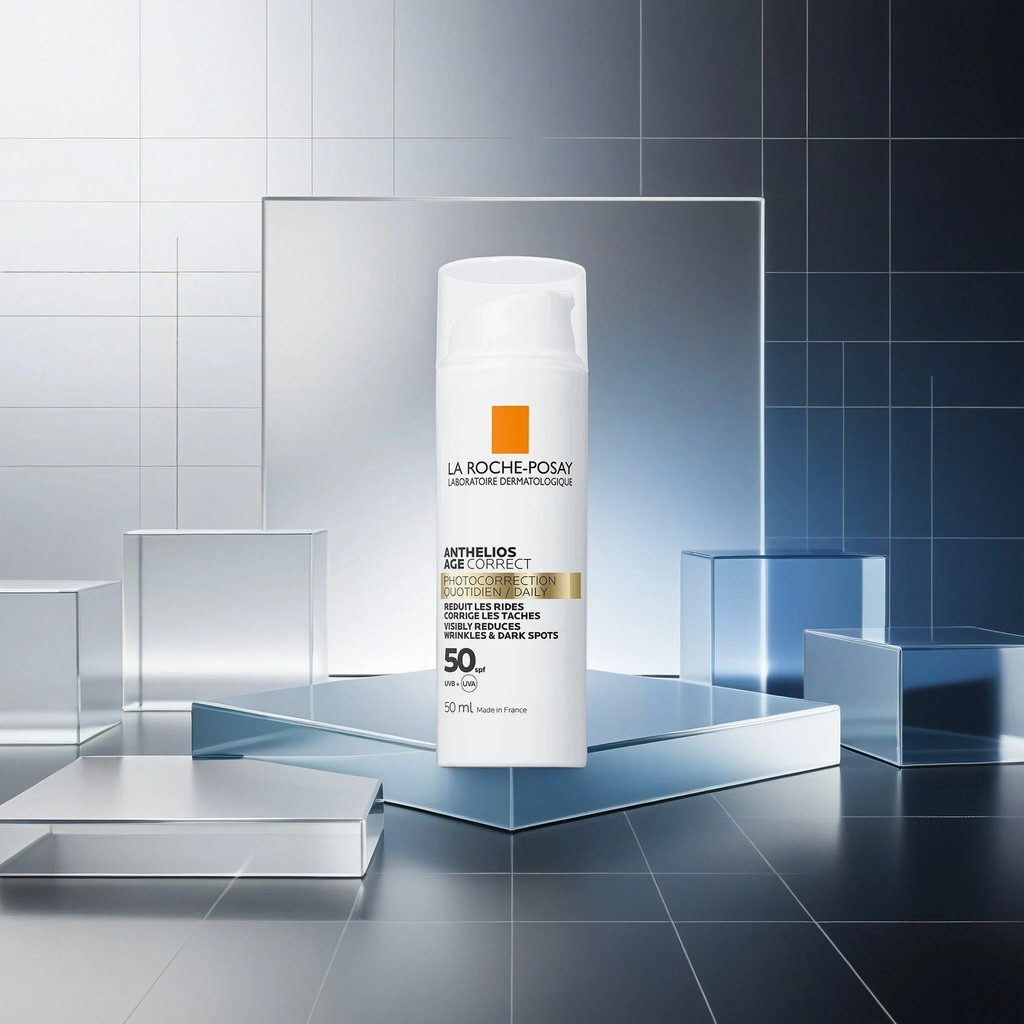 La Roche-Posay Dermatologist Sunscreen - Anthelios Age Correct SPF 50 สําหรับการลดเลือนริ้วรอยและจุด