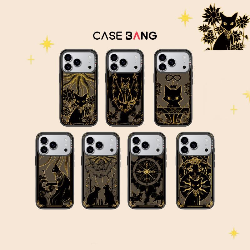 CASEBANG เคสแม่เหล็ก, Tarot Series, Slim Case, อุปกรณ์ป้องกันการตกทางทหาร, สําหรับ iPhone 14-17