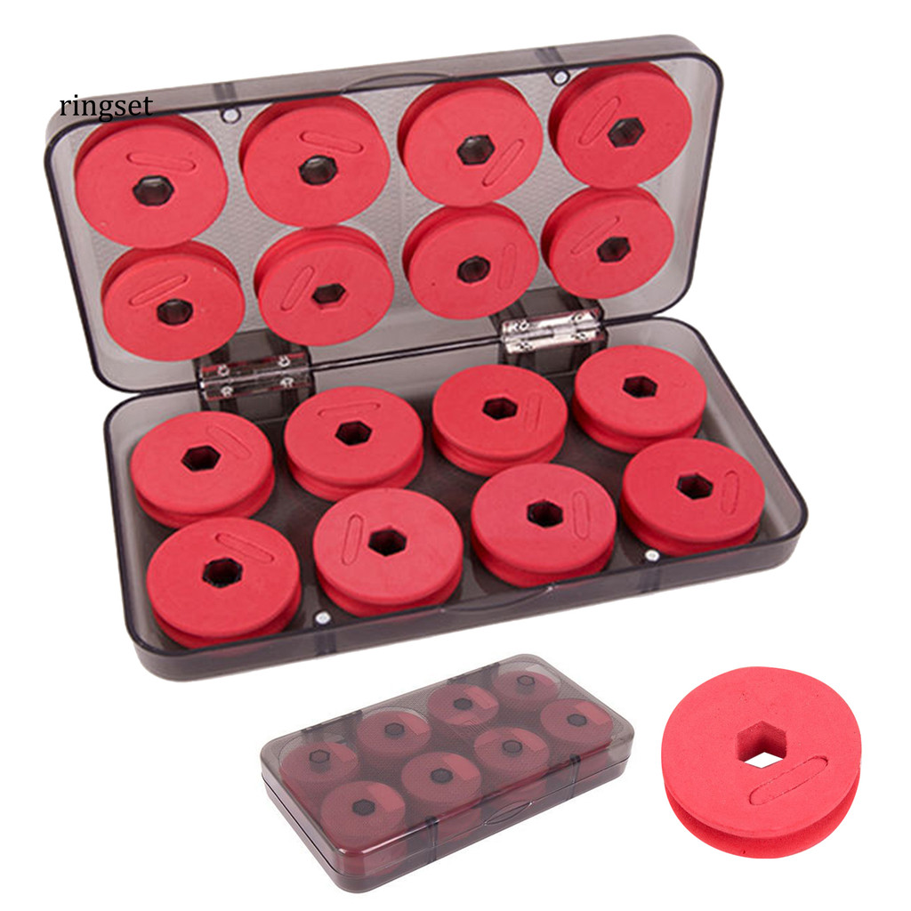 RIN- 16 ชิ้นสายตกปลาโฟม Spool กล่อง 16 สาย Winding Board Organizer สายตกปลา Spooler Shaft Organizer 