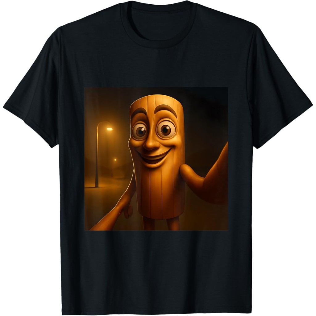 Tung Tung Tung Sahur Italian Brainrot Fun Selfie Tee เสื้อยืด