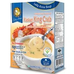 💥 เลดี้แอนนาซุปครีมรสปูอลาสก้ากึ่งสำเร็จรูป 25กรัม แพค 3 🔔 Lady Anna Soup Instant Soup Cream Of Alas