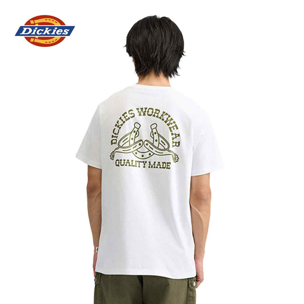 DICKIES MENS TEE SS - DICKIES WHITE เสื้อยืด ผู้ชาย