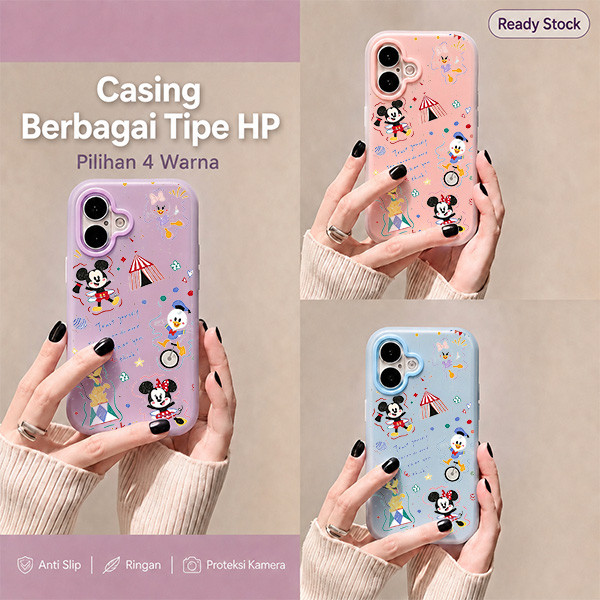 Jelly 2 In 1 Mickey Mouse Casing Hp Oppo Reno 16F 16 Pro 5G 15F A6X A6 Pro 14F A3X A5I A5 2025 A5 Pr
