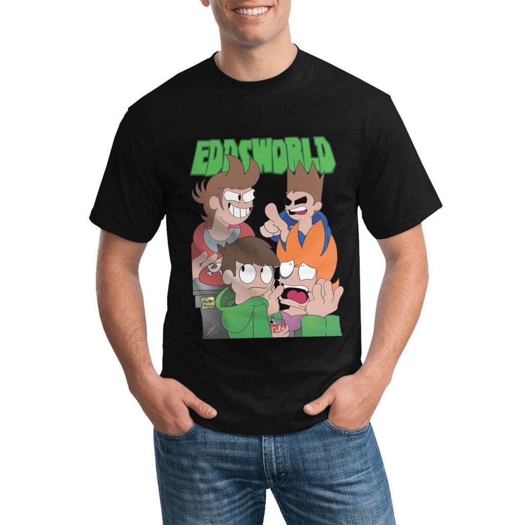 Eddsworld Kitten Shopping เสื้อยืดคอกลมแบบกําหนดเองน้ําหนักเบาและมีสไตล์