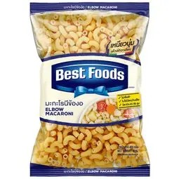 💥 เบสท์ฟู้ดส์มะกะโรนีรูปข้องอ 400กรัม 🔔 Best Foods Elbow Macaroni 400g.