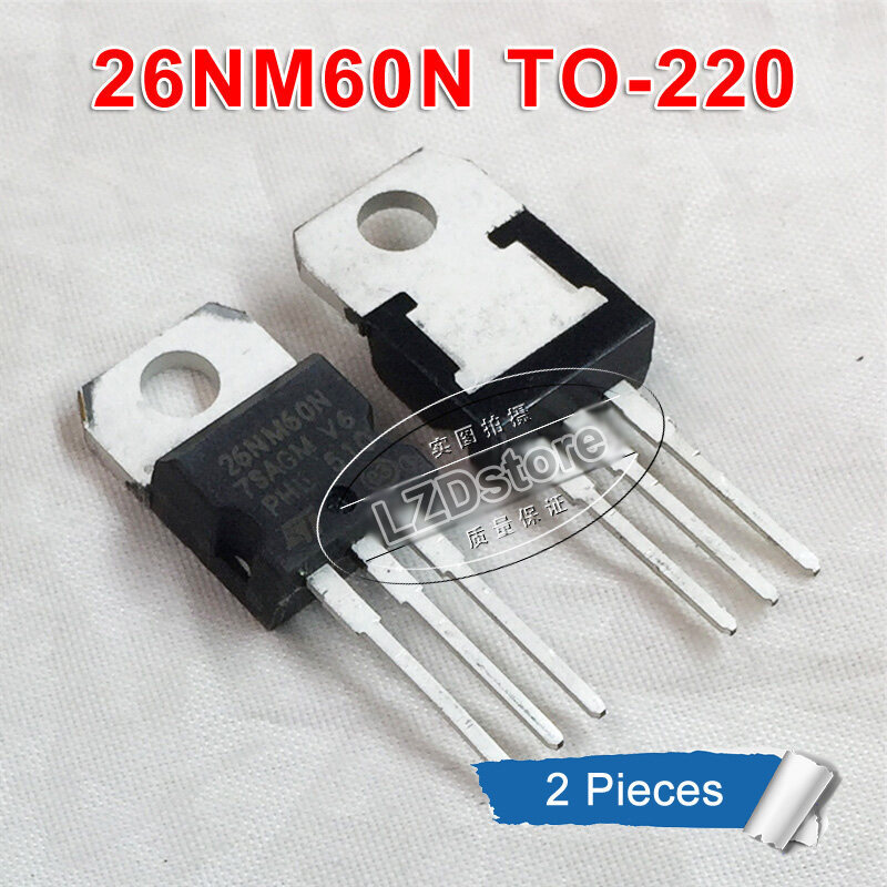 2 ชิ้นเดิม 26NM60N STP26NM60N TO-220 20A/600V N-channel MOSFET ทรานซิสเตอร์