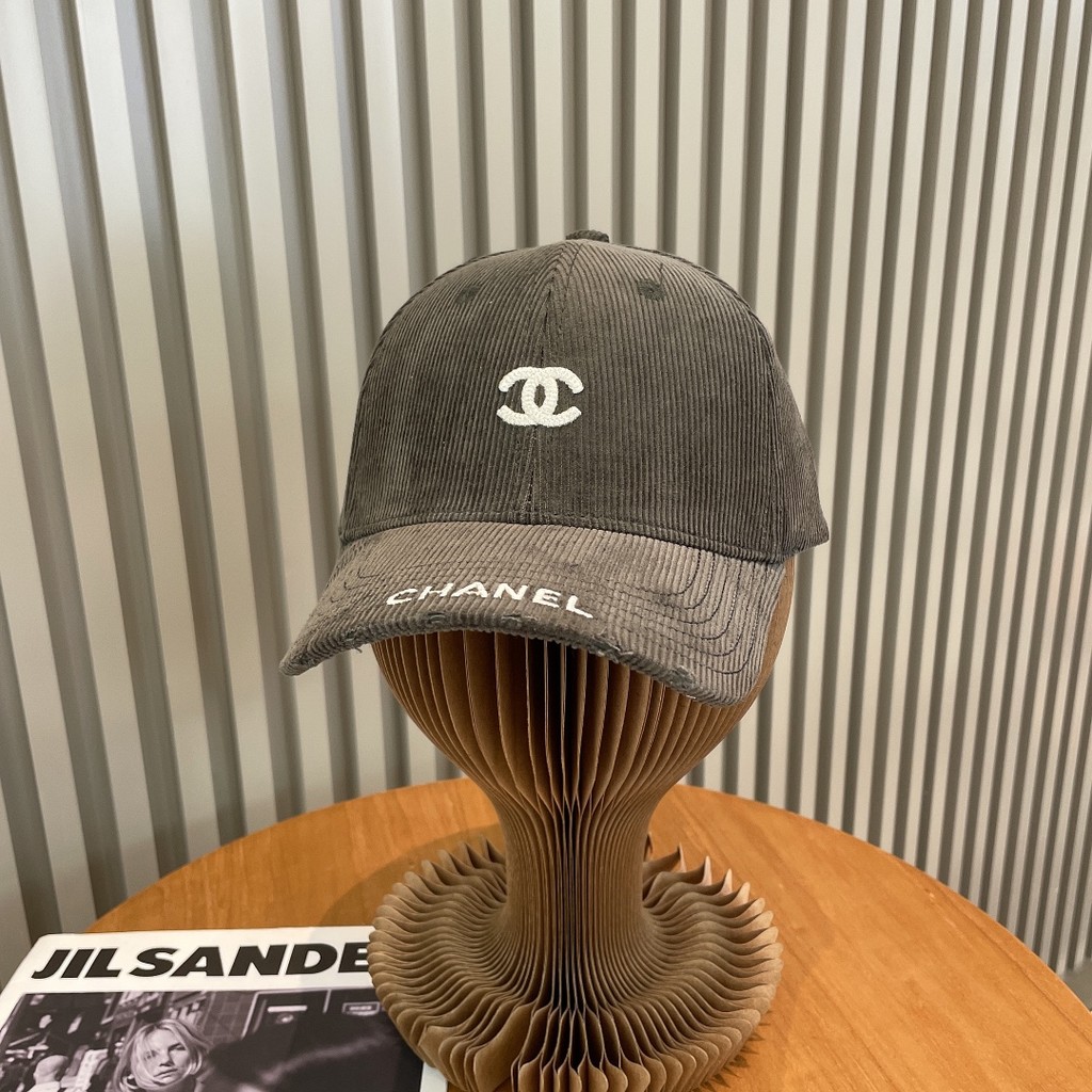 CELINE999 High-End Feeling Double C หมวกถักปัก All-Match ฤดูใบไม้ร่วง Win