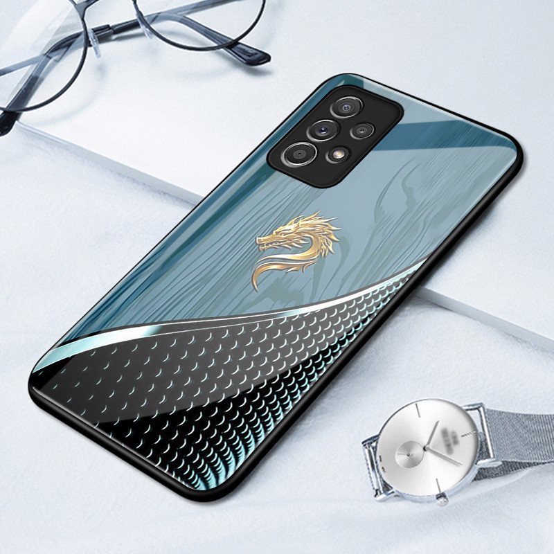 เคสสำหรับ Samsung A52 5G A52s 5G A53 5G A23 A32 M32 A33 A73 A72 5G เคสโทรศัพท์มังกรเปลือกแก้วกันกระแทก ราคา ถูกที่สุด ดีลบีเคเค