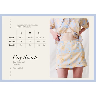 [เริ่มจัดส่ง 1-3 กย]Endless Holiday City Skorts Butter Scoth