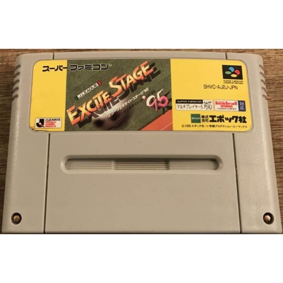 SFC SNES EPOCH J League Excite Stage 95 Japan Soccer Football SHVC-AJ2J Cartridge SHVC-AJ2J SHVCAJ2J