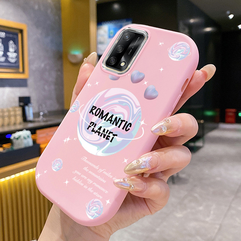 เคสใช้ได้กับ OPPO A74 A95 F19 F19s เคสการ์ตูนกันฝุ่น