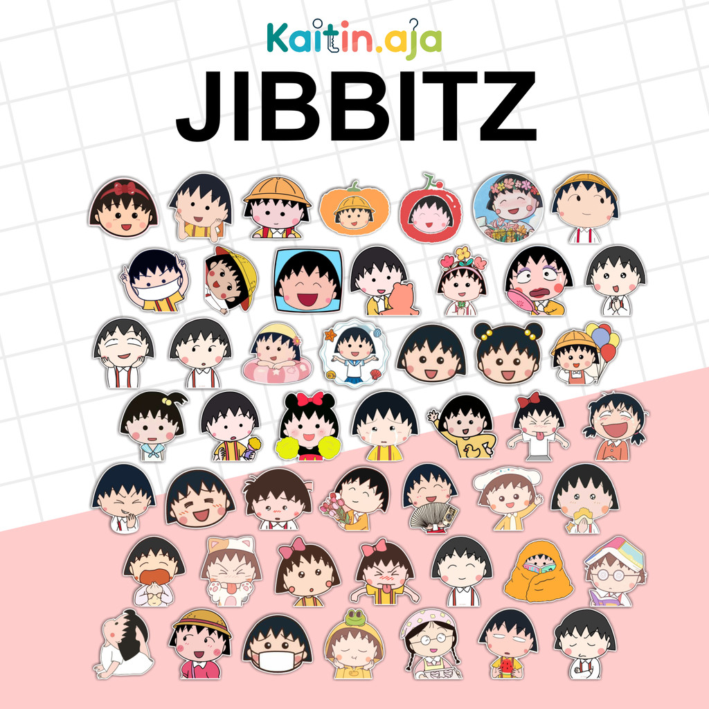 CuteCore Shoe Charm - JIBBITZ CROCS CUSTOM ACRYLIC - CUTE CHARACTER CHIBI MARUKO CHAN SERIES - CUTE 