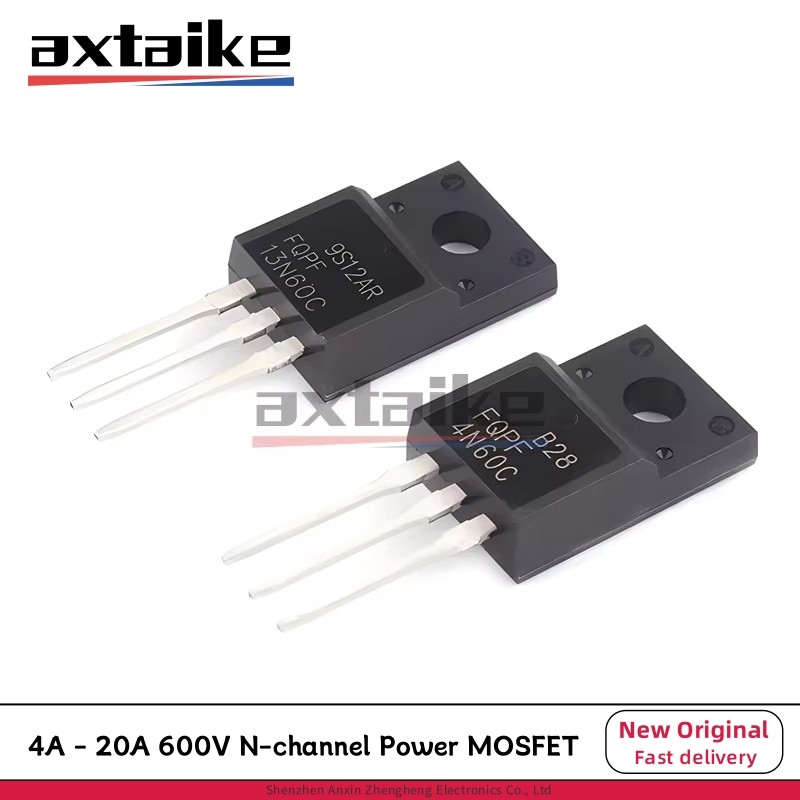 10PCS FQPF 4N60C 5N60C 6N60C 8N60C 10N60C 12N60C 13N60C 18N60C 20N60C 600V TO220F 6A 10A 10A 600V ทร