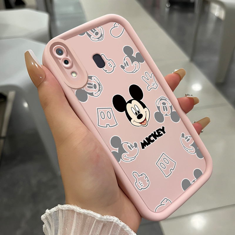 เคสสำหรับ Samsung Galaxy A30 A20 M10s เคสโทรศัพท์หนูน่ารักสามสีซิลิโคนกันกระแทก